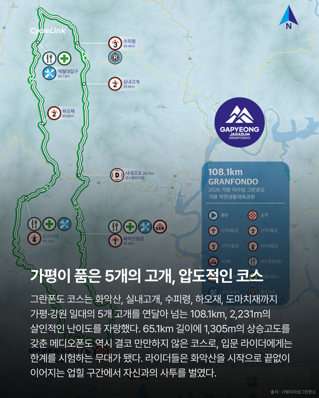 화악산을 정복하라 1,500 라이더, 봄날의 사투 · 사진 3