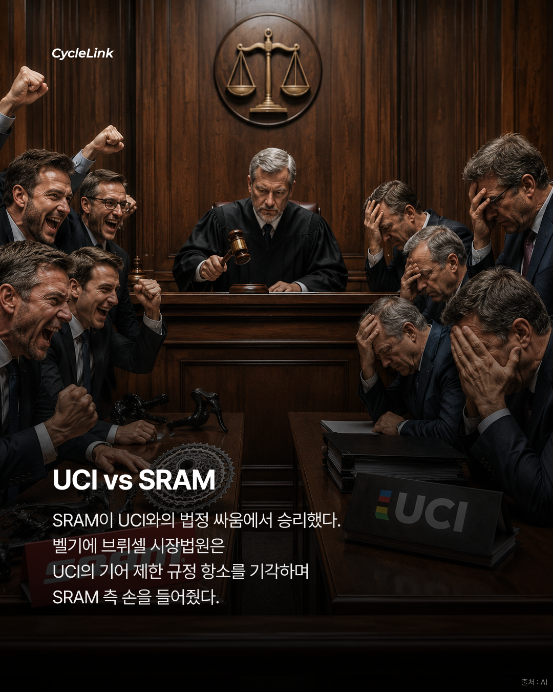 벨기에 브뤼셀 시장법원에서 UCI와 SRAM의 법적 분쟁, SRAM이 승소 · 사진 2
