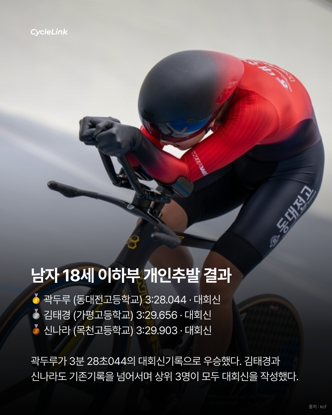 추발 대회신기록 6개 전부 고등부에서 나왔다 · 사진 5