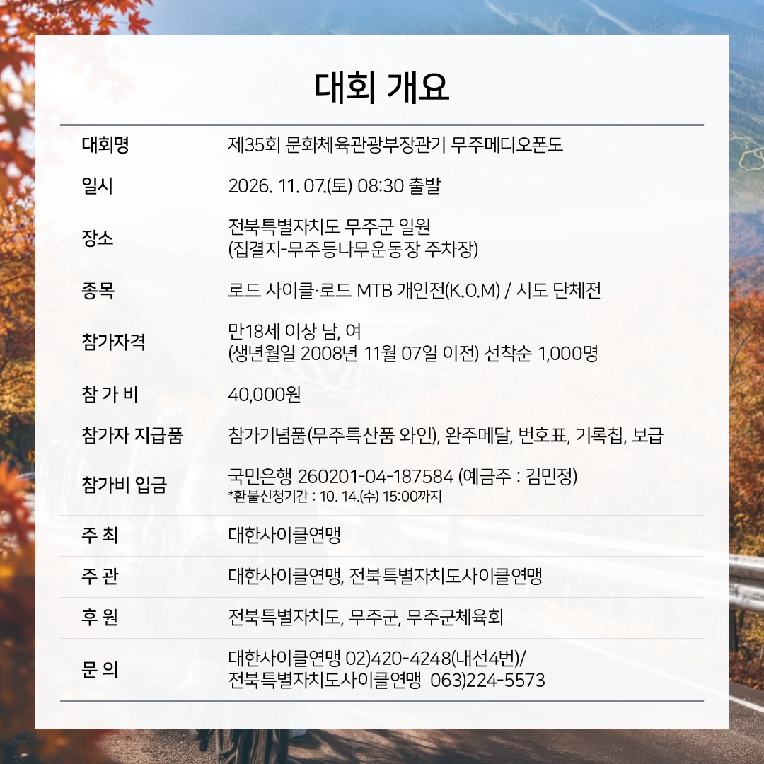 제35회 문화체육관광부장관기 무주메디오폰도대회 · 사진 2