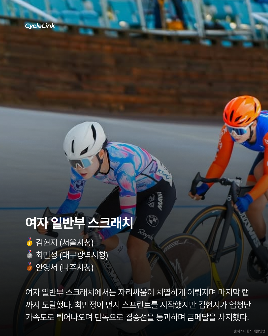 제28회 서울올림픽기념 전국사이클대회 : 스크래치·포인트·제외경기 결과 · 사진 6