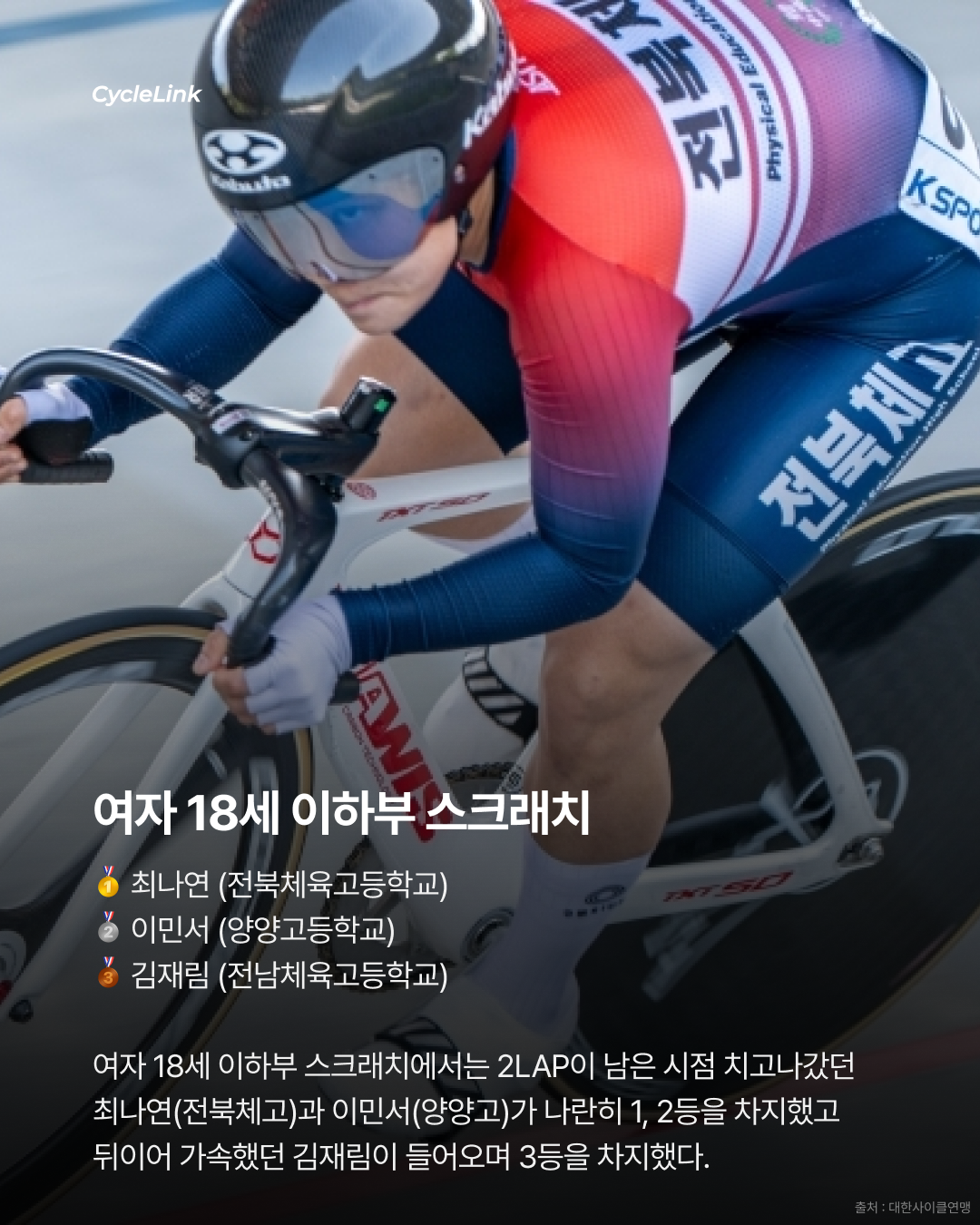 제28회 서울올림픽기념 전국사이클대회 : 스크래치·포인트·제외경기 결과 · 사진 8