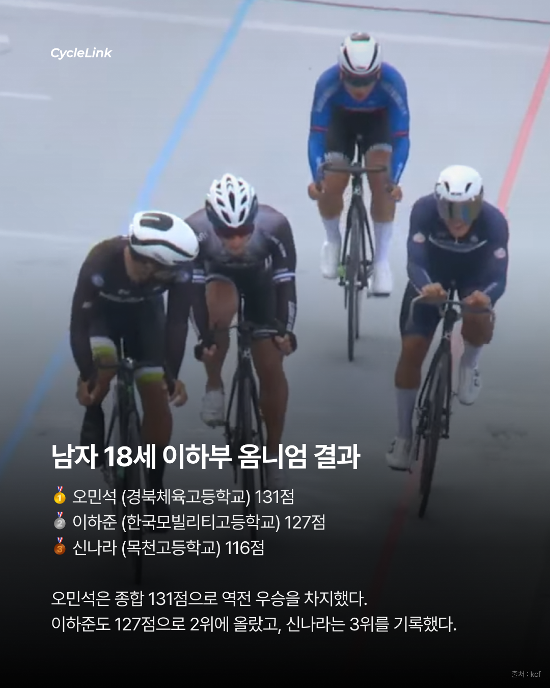 마지막 종목에서 뒤집었다 오민석, 옴니엄 역전 우승 · 사진 6