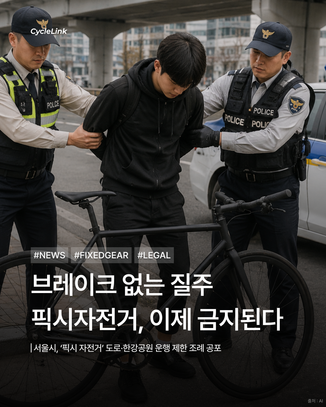 브레이크 없는 질주   픽시자전거, 이제 금지된다 · 사진 1