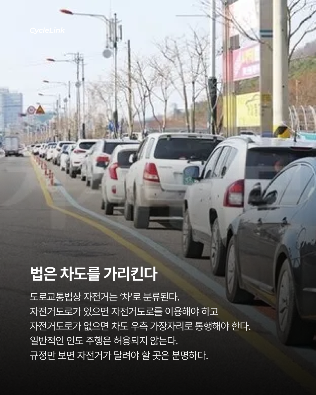 법은 차도로, 현실은 어디로? 자전거 통행을 둘러싼 법과 현실의 충돌 · 사진 2