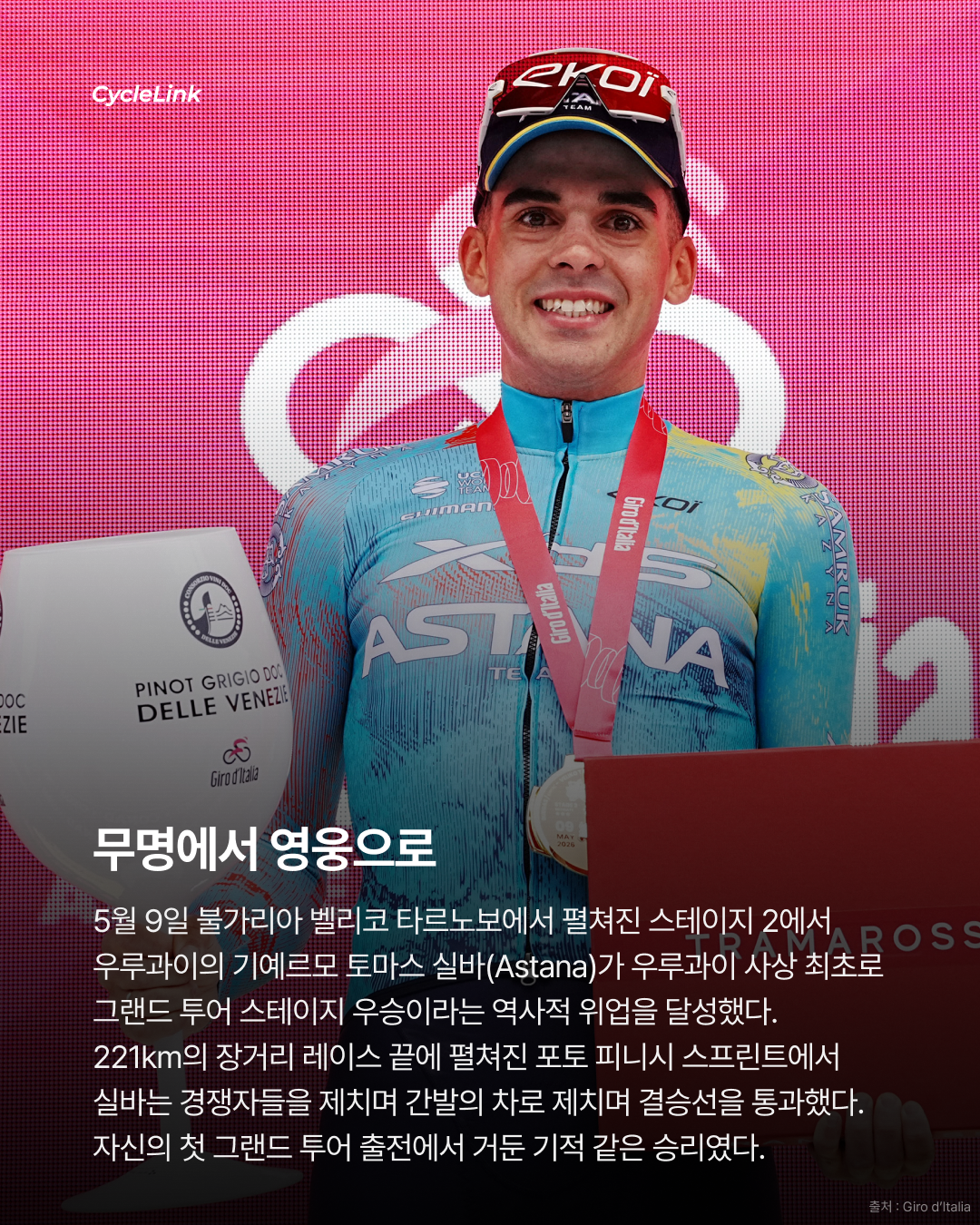 2026 지로 디 이탈리아 스테이지2 | 24세 신예 실바, 스테이지 우승 · 사진 2