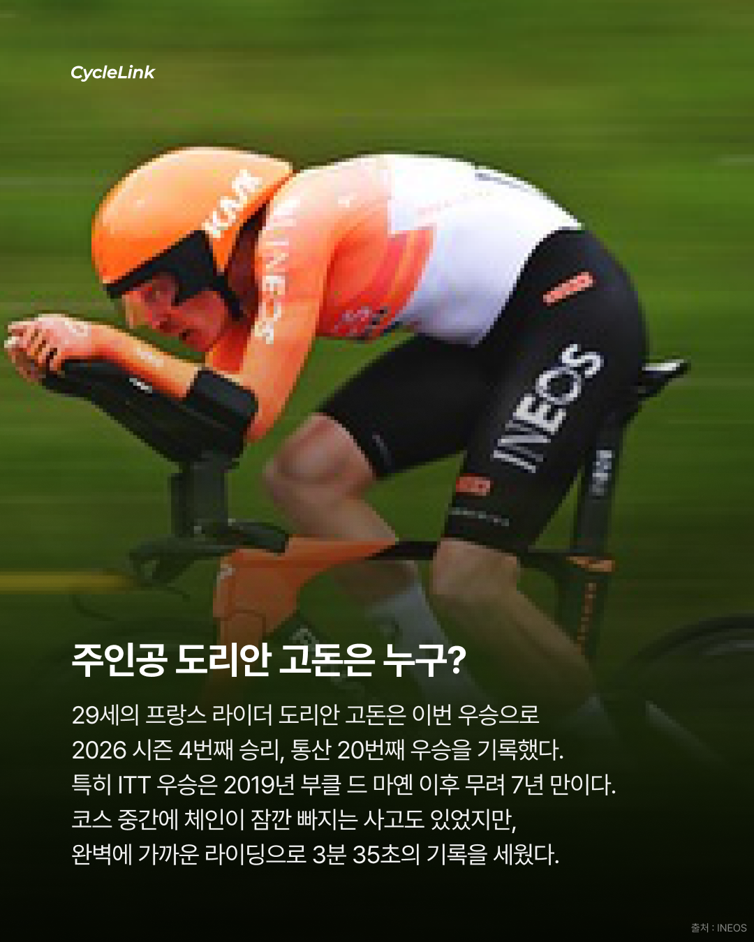 2026 투르 드 로망디 프롤로그, 도리안 고돈 ITT 스테이지 우승 · 사진 4