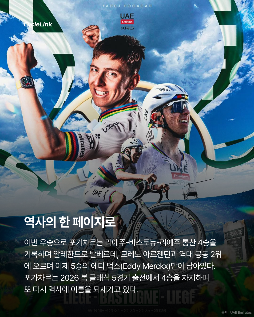 타데이 포가차르, 2026 리에주-바스토뉴-리에주 통산 4번째 우승 · 사진 9
