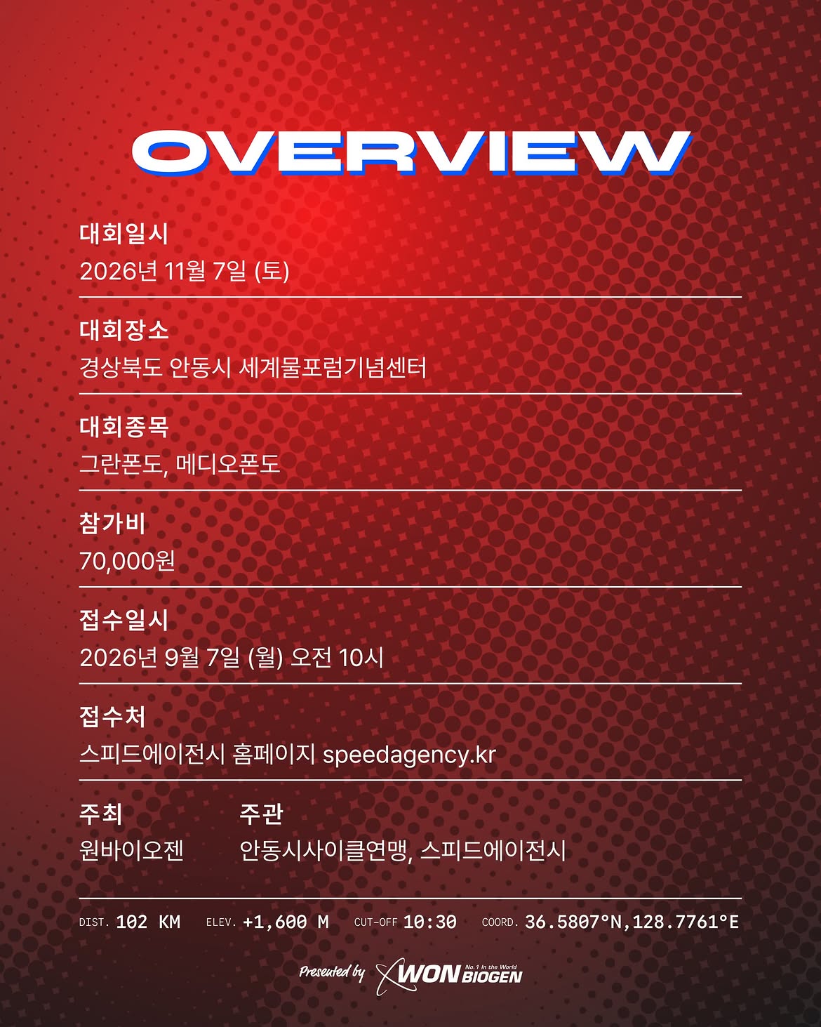 2026 원바이오젠 안동호반 라면 그란폰도 · 사진 1