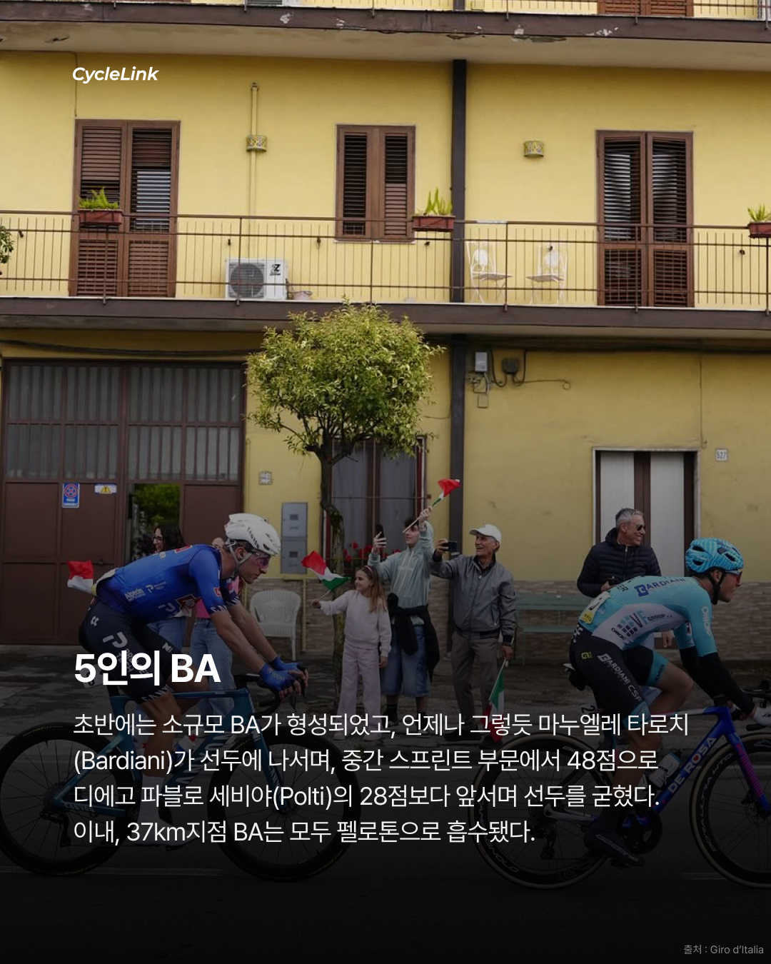 2026 지로 디 이탈리아 스테이지6 | 나폴리를 덮친 대형 낙차 속 발레리니, 혼돈의 스프린트를 지배했다 · 사진 4