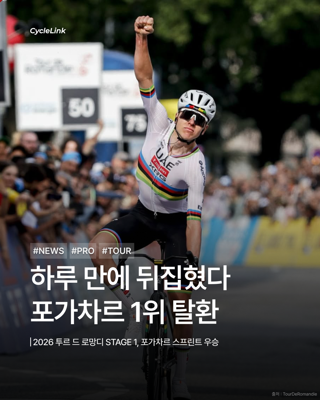 2026 투르 드 로망디 STAGE 1, 포가차르 스프린트 우승 · 사진 1