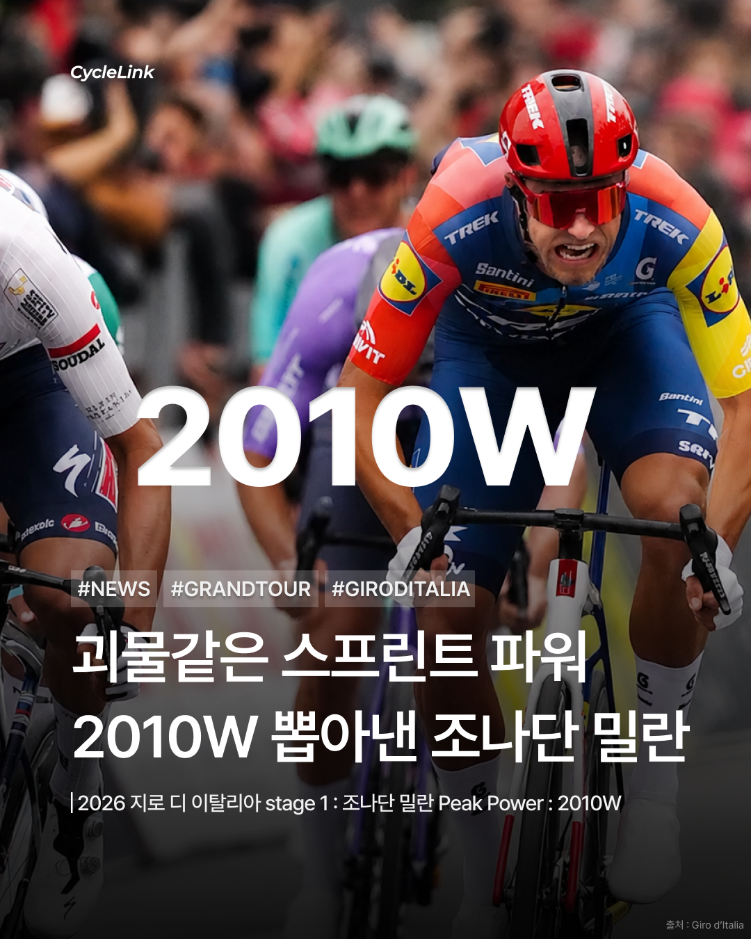 2026 지로 디 이탈리아 스테이지1 | 괴물같은 스프린트 파워 뽑아낸 조나단 밀란 · 사진 1
