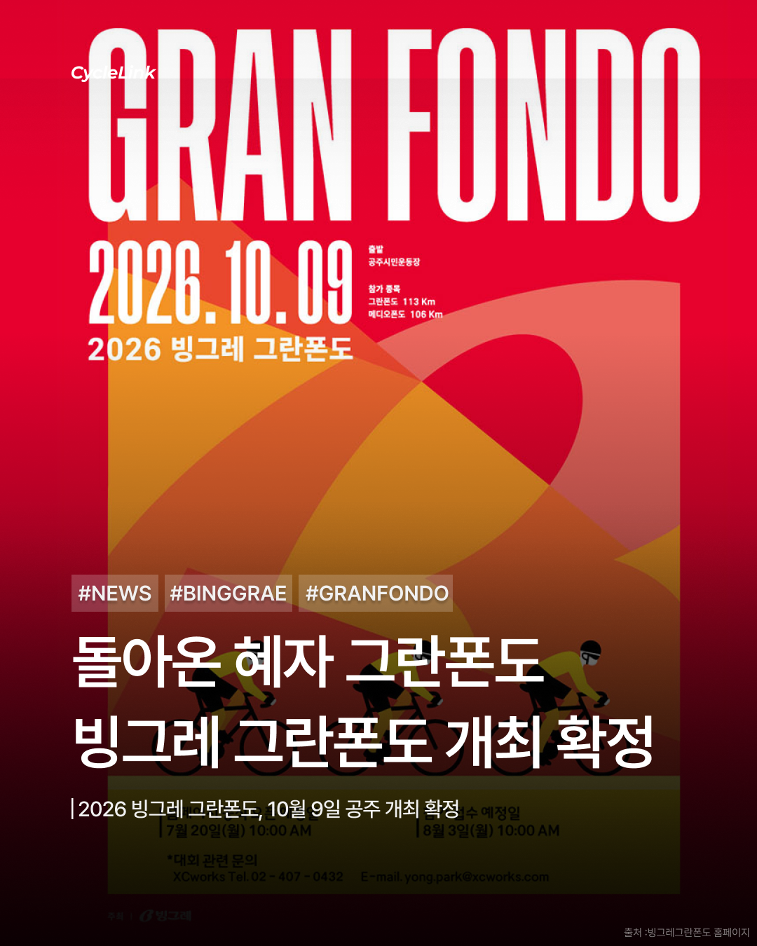 돌아온 혜자 그란폰도 빙그레 그란폰도 개최 확정 · 사진 1