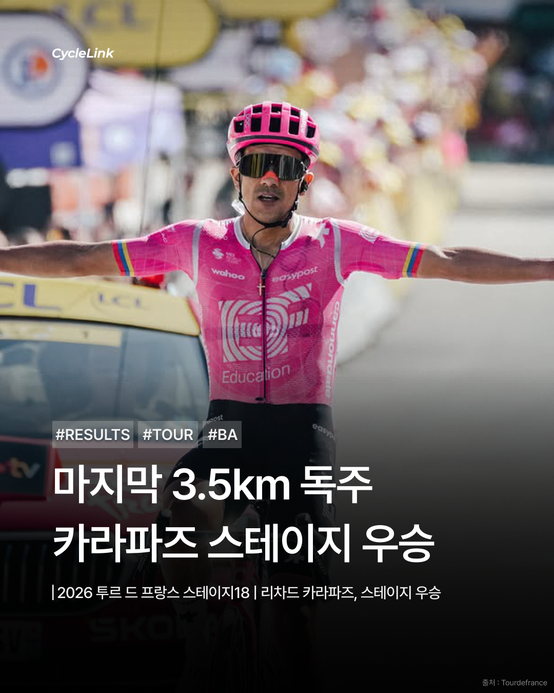 마지막 3.5km 독주 카라파즈 스테이지 우승 · 사진 1