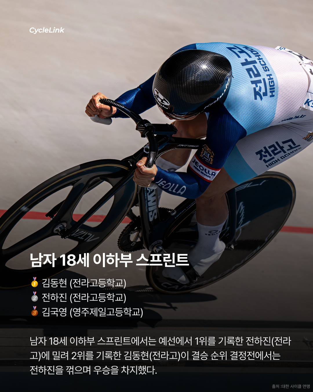제28회 서울올림픽기념 전국사이클대회 : 스프린트 & 단체스프린트 경기 결과 · 사진 12