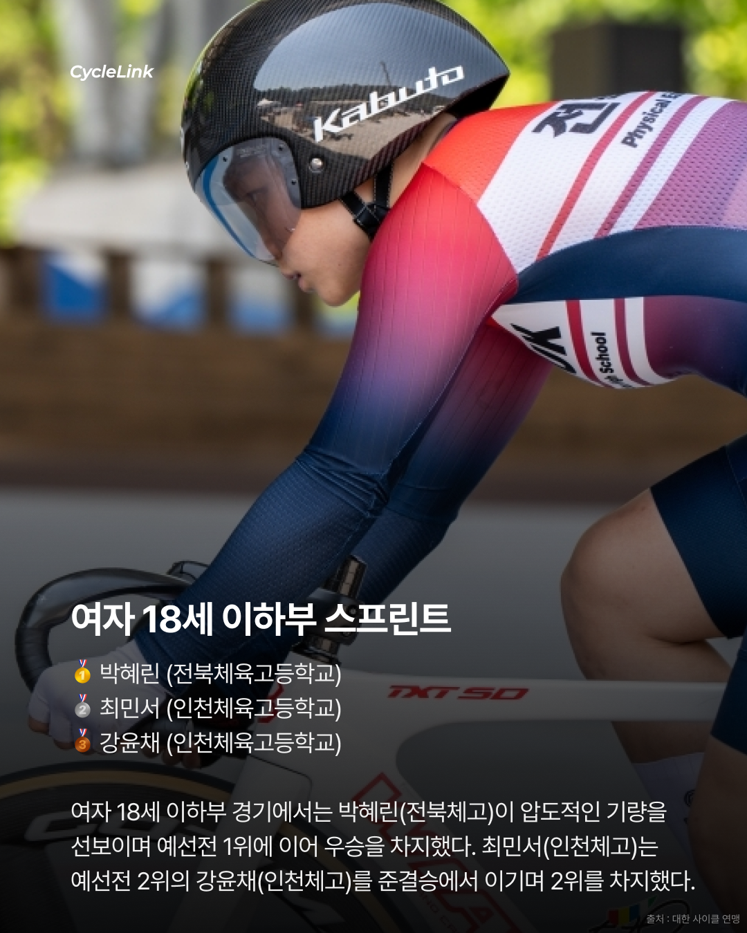 제28회 서울올림픽기념 전국사이클대회 : 스프린트 & 단체스프린트 경기 결과 · 사진 13