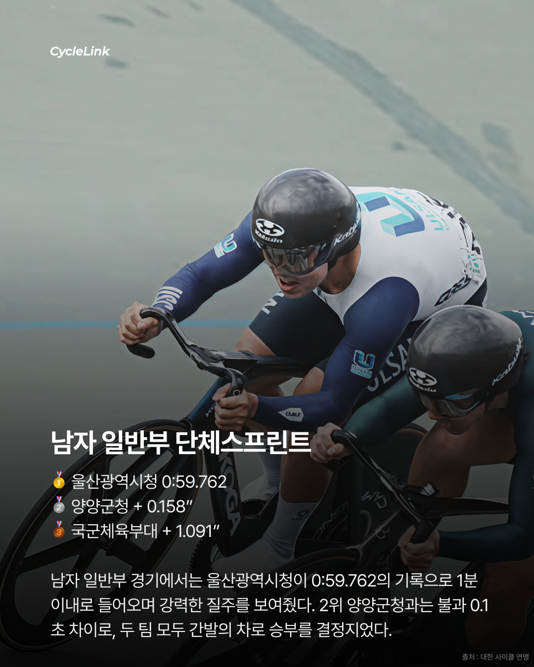 제28회 서울올림픽기념 전국사이클대회 : 스프린트 & 단체스프린트 경기 결과 · 사진 6