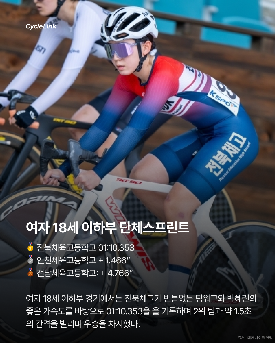 제28회 서울올림픽기념 전국사이클대회 : 스프린트 & 단체스프린트 경기 결과 · 사진 9
