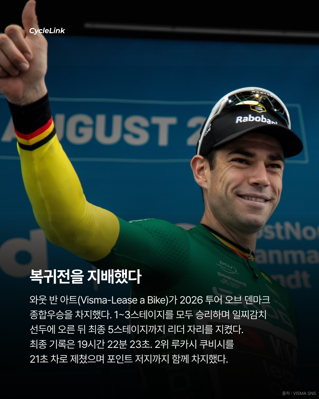 복귀하자마자 3연승 와웃 반 아트, 종합우승 · 사진 2
