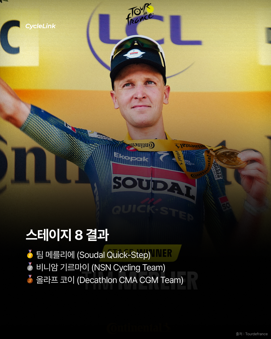 연승의 팀 메를리에, 이틀 연속 스프린트 승리 · 사진 9