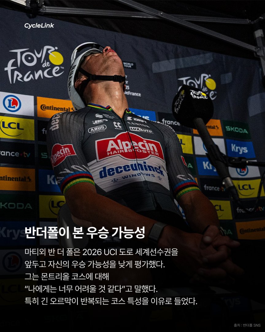 반 더 폴도 자신 없다? 세계선수권 코스에 난색 · 사진 2