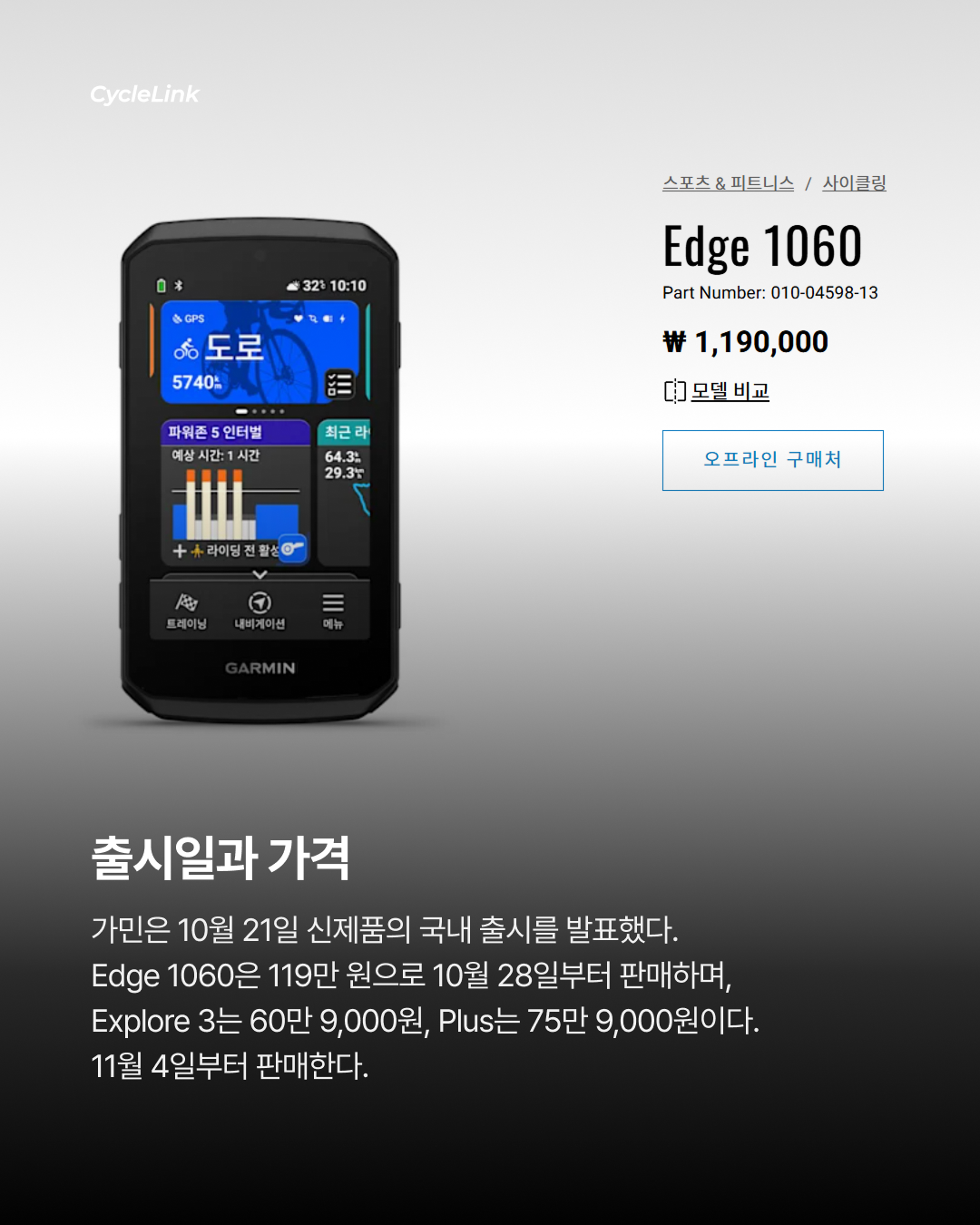 가민 Edge 1060 출시, 이젠 말로 조작한다? · 사진 7