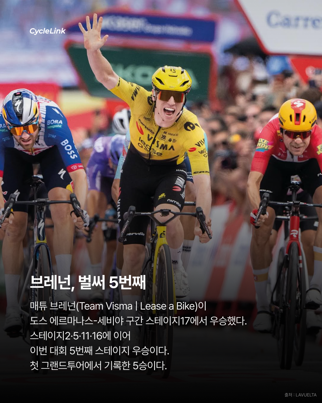 첫 그랜드투어에서 5승 브레넌, 부엘타를 휩쓴다 · 사진 2