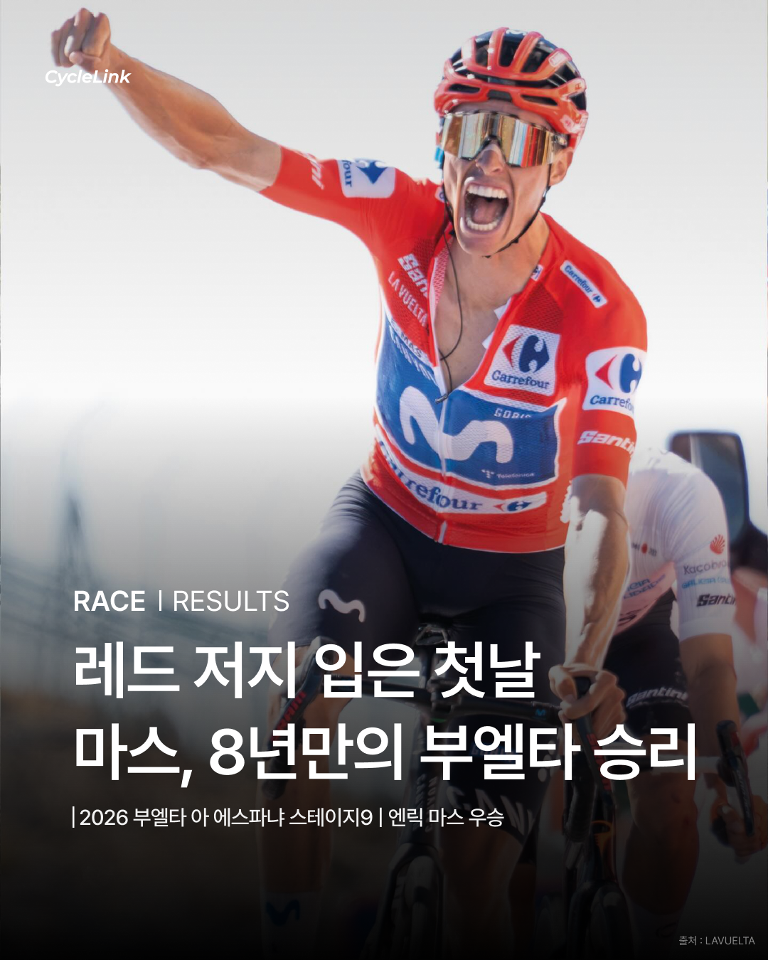 레드 저지 입은 첫날 마스, 8년만의 부엘타 승리 · 사진 1