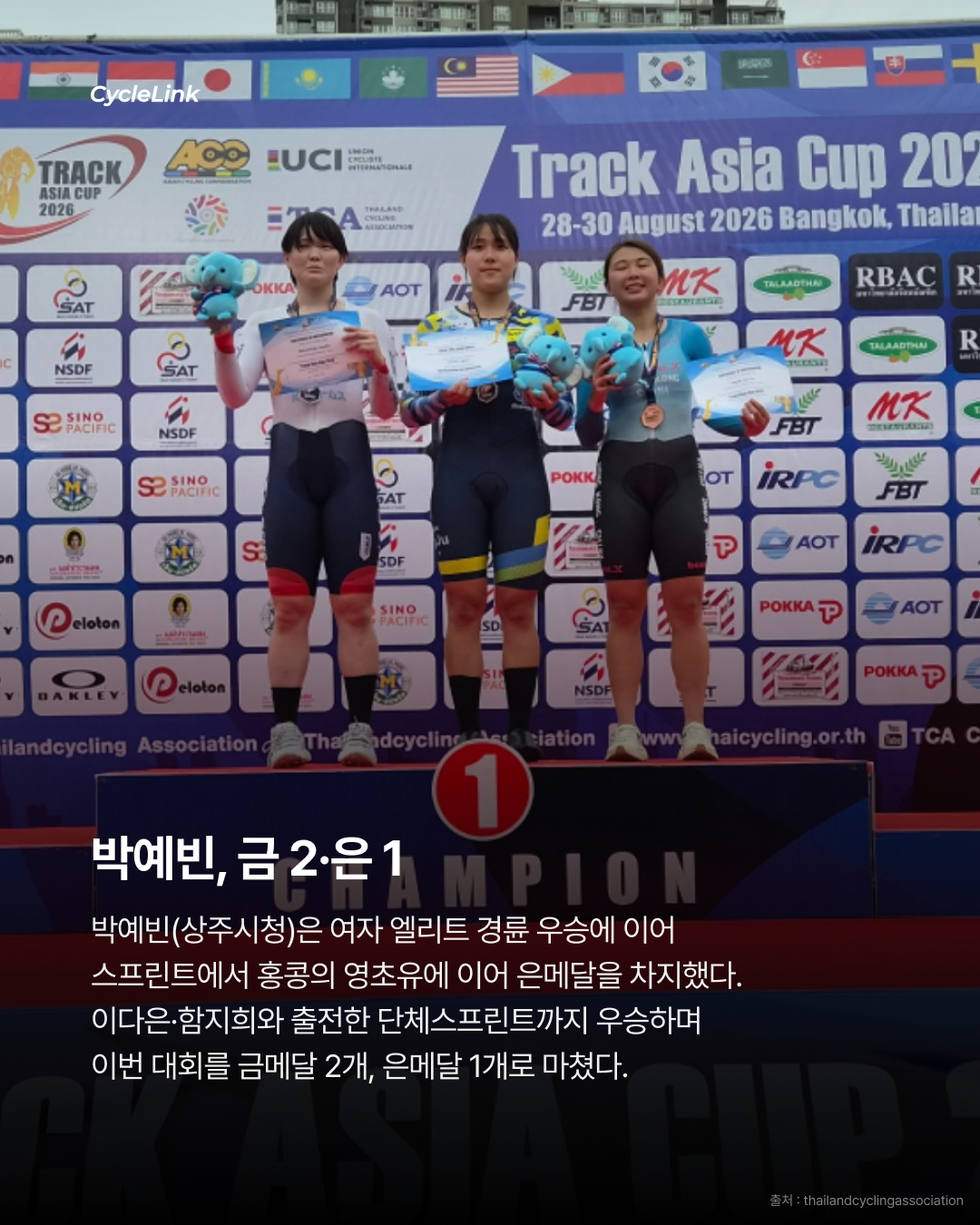 2026 Track Asia Cup, 한국 선수단 주요 결과 · 사진 3