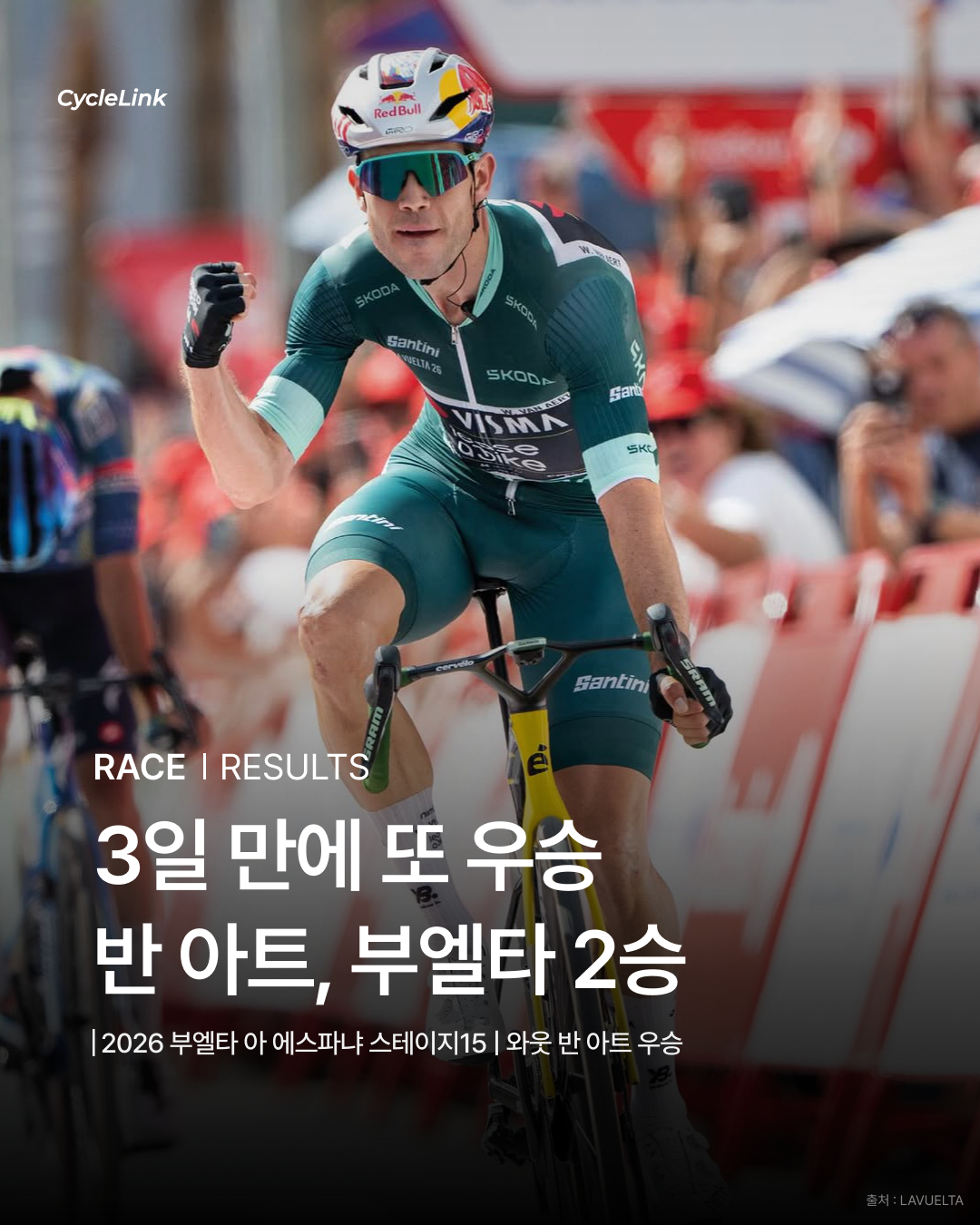 3일 만에 또 우승 반 아트, 부엘타 2승 · 사진 1