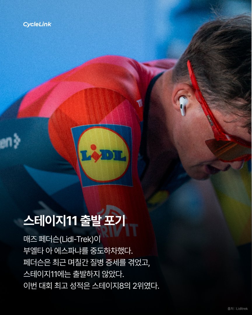 컨디션 이상 끝에 페더슨, 부엘타 하차 · 사진 2